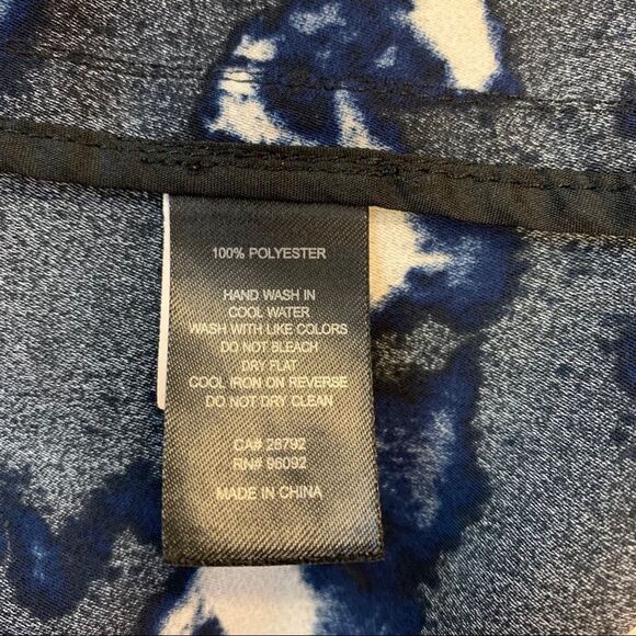 Maison Cinqcent Black navy white wrap dress Sz S - Picture 5 of 6